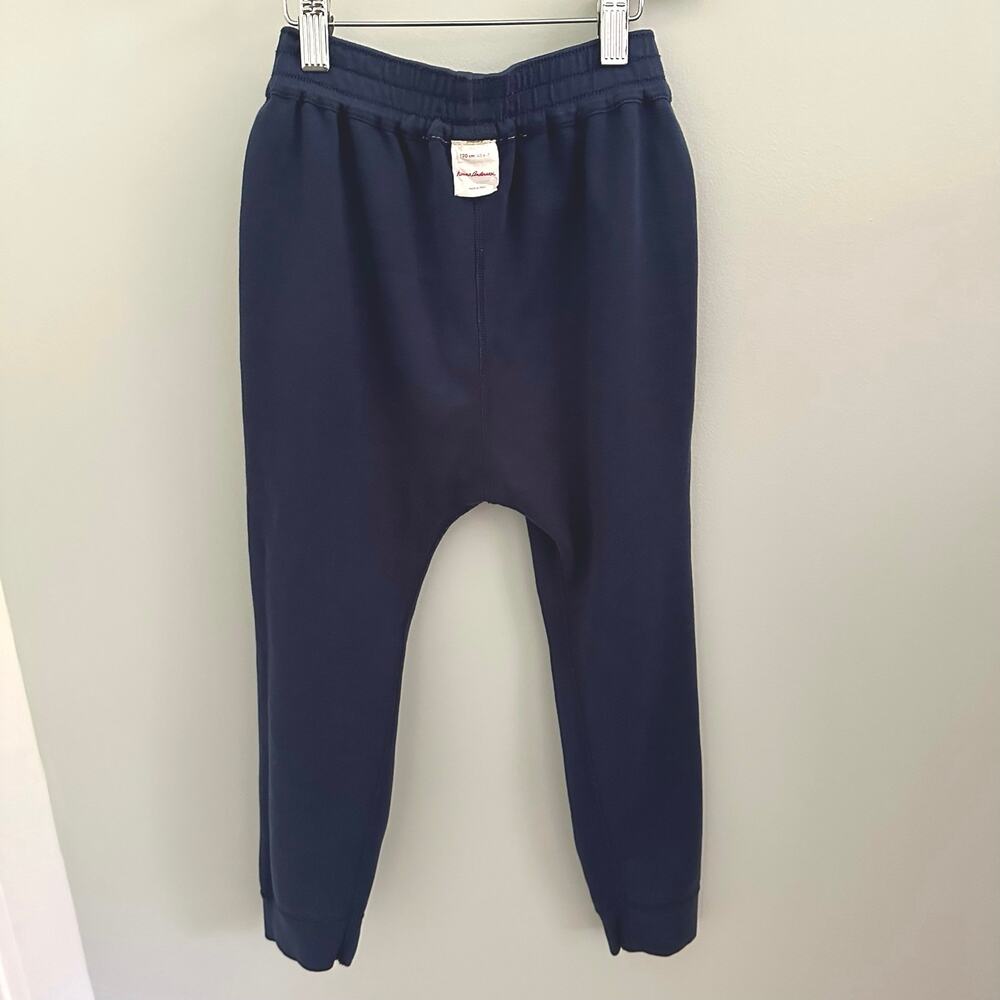 Hanna Andersson Navy Rainbow Sweatpants Jogger Reversible Pockets Harem 120 6-7 - Picture 5 of 9